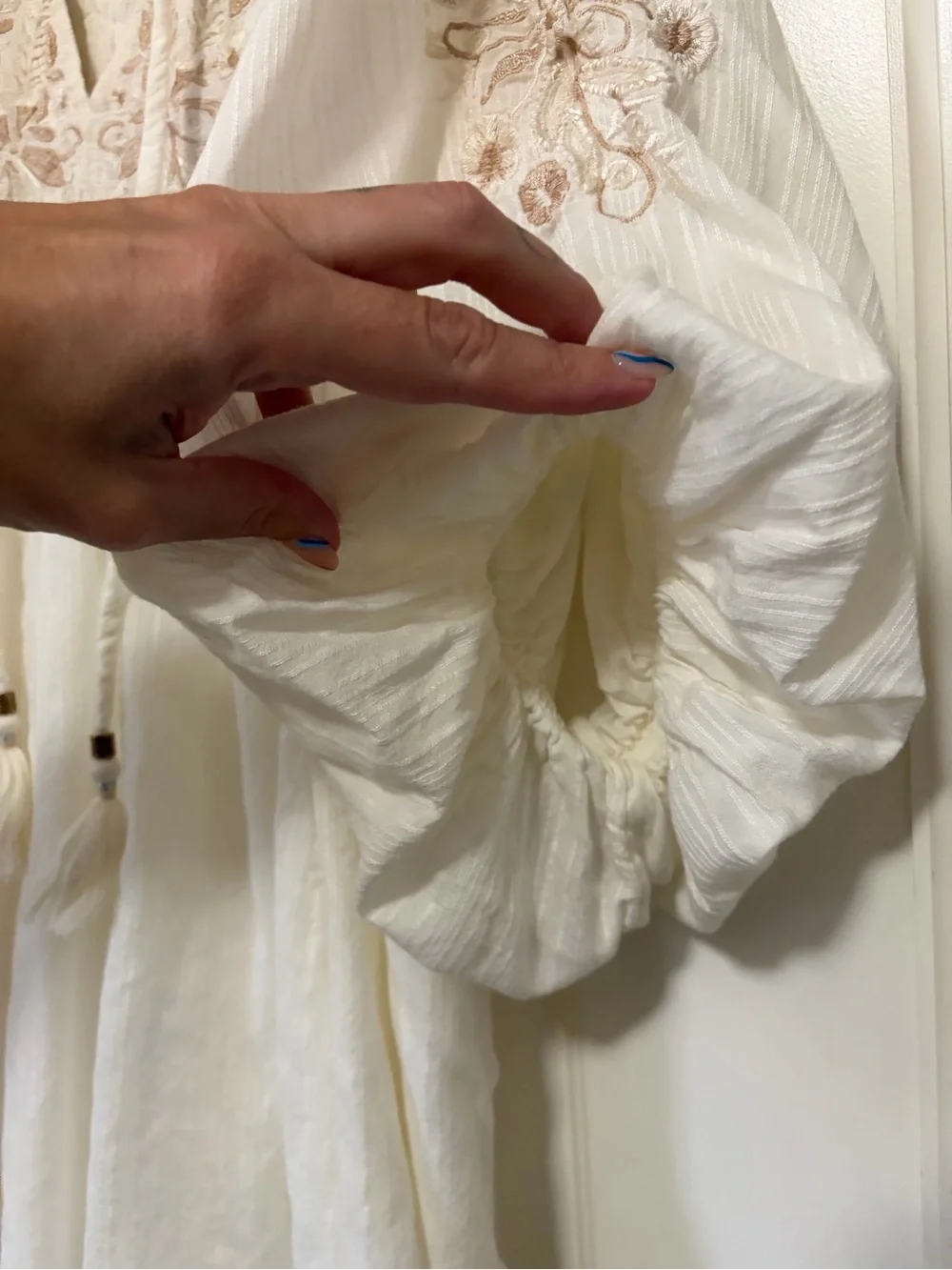 ☀️✌🏽🕊️Anthropologie Viveka Embroidered Bohemian Lace Mini Dress🕊️✌🏽☀️ - Picture 7 of 15